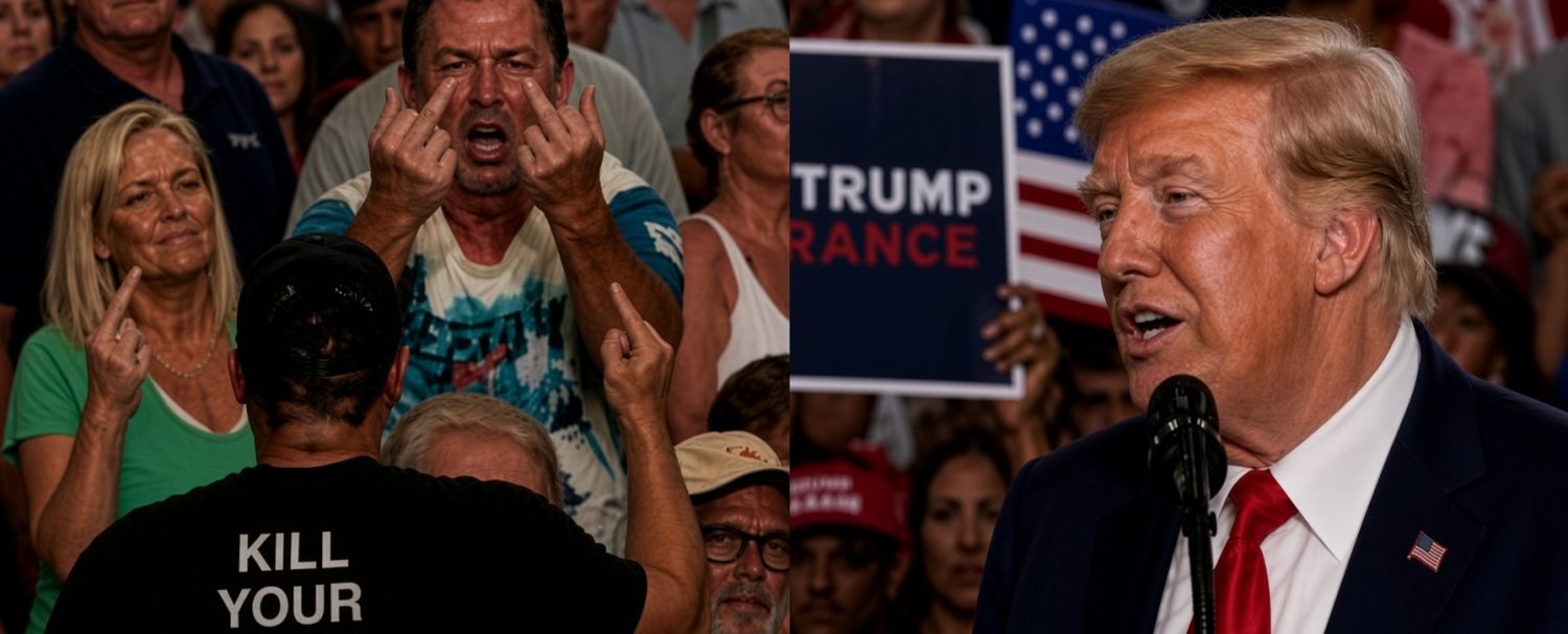 Trump rally protest