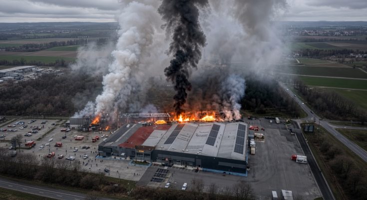 biscuit factory fire Greece