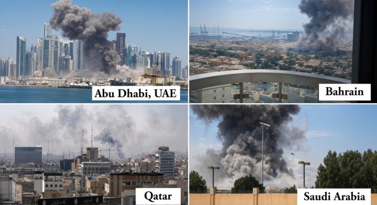 Iranian missile strikes Gulf