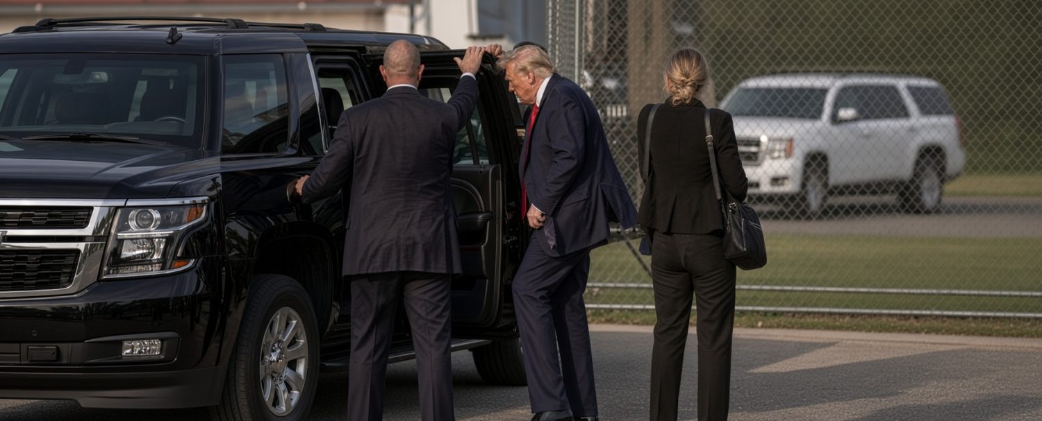 Trump fall Air Force One