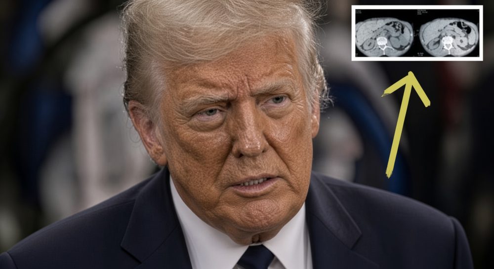 Trump Walter Reed scan