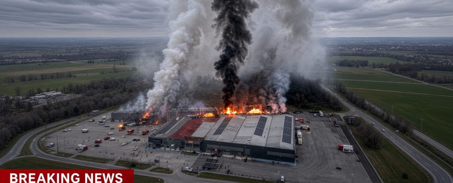 Greece factory fire