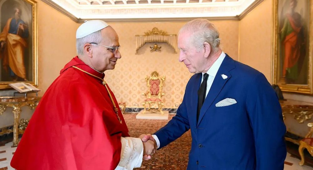 King Charles Pope Leo cancer