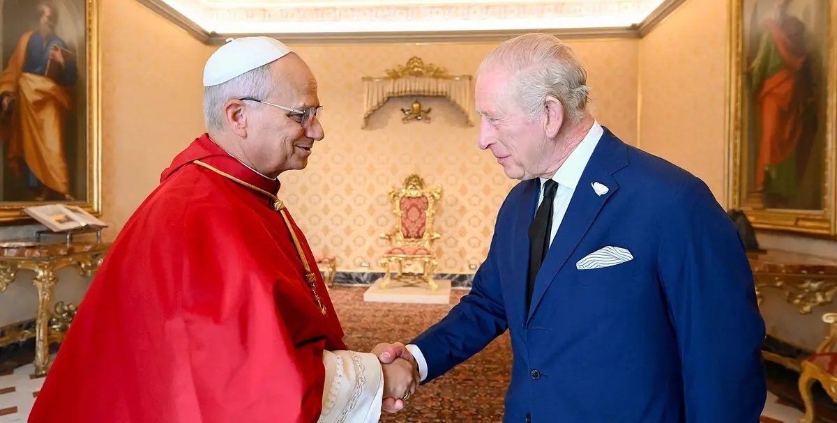 King Charles Pope Leo cancer