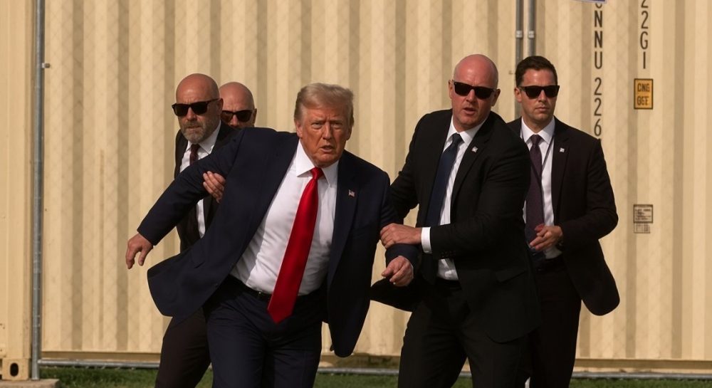 Trump shot again